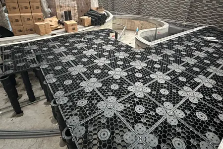 架高地板施工過程
